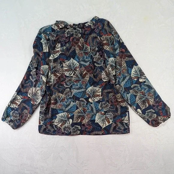 Christopher & Banks Tunic Womens L Paisley Forest Core Boho‎ Vintage Academia - Picture 2 of 11